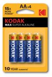 БАТАРЕЙКИ KODAK LR6 4+4BL MAX SUPER ALKALINE AA 30419902